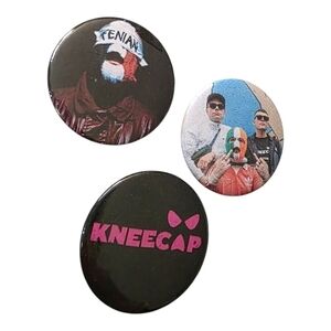 Kneecap Button Badge Trio - Handmade